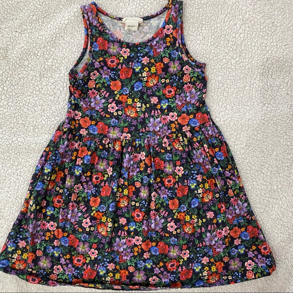 😍5/$20😍GUC H&M Girl’s Sleeveless Jersey Cotton Dress with Floral Pattern, 4-6Y